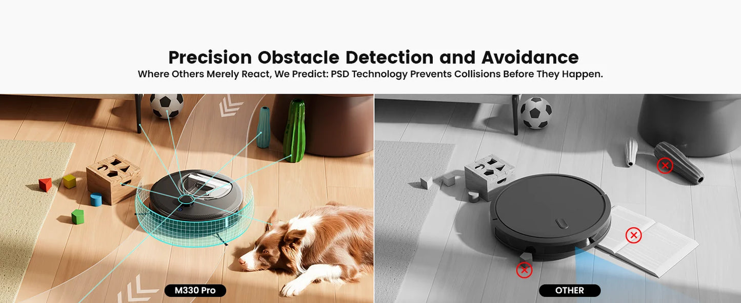 Lefant M330 Pro Robot Vacuum and Mop combo, 5000Pa,dTOF LiDAR Navigation,Compatible with Alexa/Google/WiFi