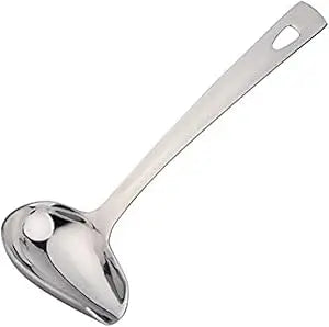 Sauce Ladle, BuyGo Drizzle Spoon with Spout Gravy Soup Ladle, Stainless Steel Kitchen Utensil, Mirror Polish & Dishwasher Safe,