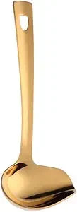 Sauce Ladle, BuyGo Drizzle Spoon with Spout Gravy Soup Ladle, Stainless Steel Kitchen Utensil, Mirror Polish & Dishwasher Safe,