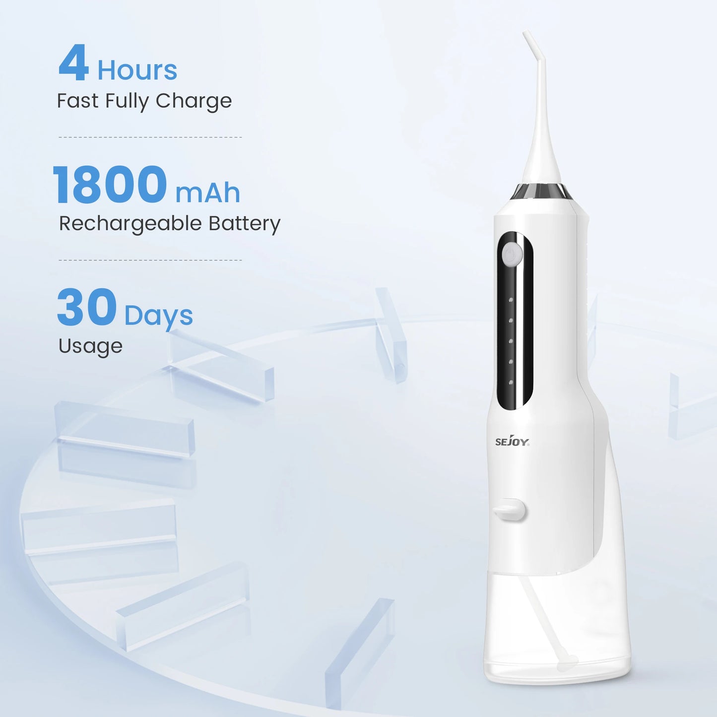 Sejoy Cordless Oral Irrigator Kits Dental Flosser Portable Teeth Picks and Electric Toothbrush Teeth Cleaner