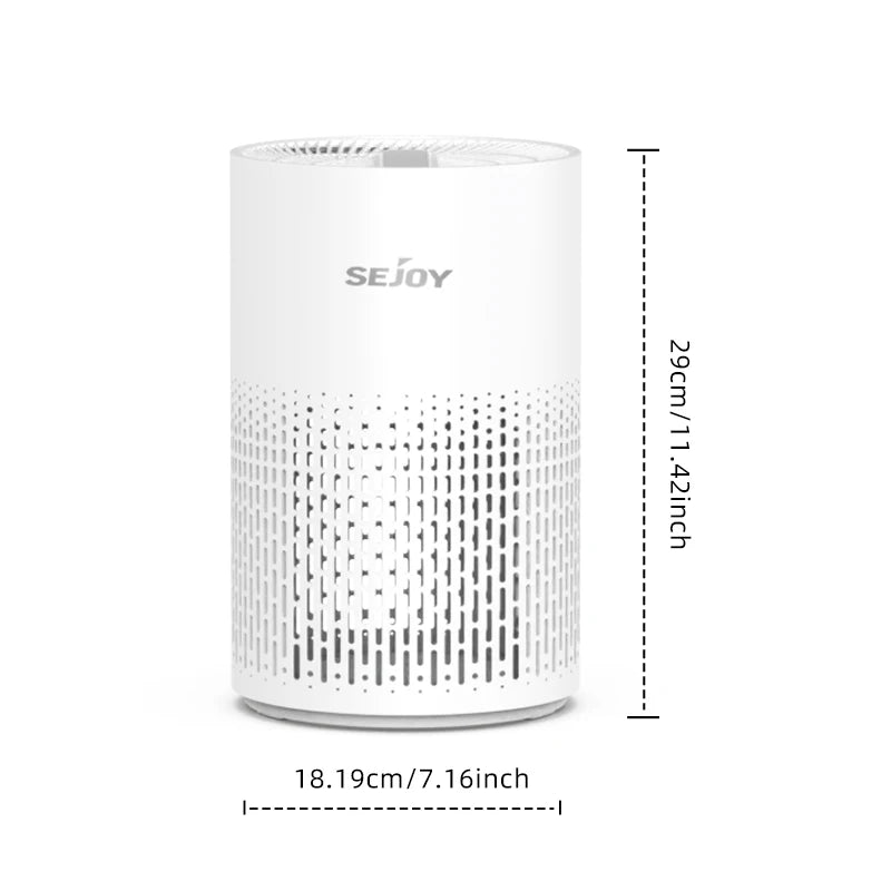 Sejoy Air Purifiers for Bedroom H13 True HEPA Air Filter,4 Speeds,Timer,Quiet Air Cleaner for Home, Office, Living Room